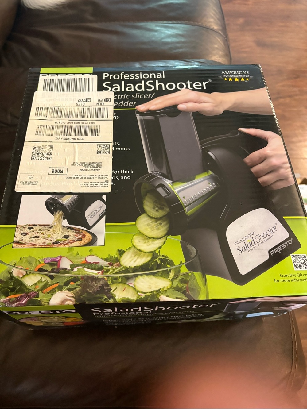 Presto Professional SaladShooter Electric Slicer/Shredder - Black/Green
